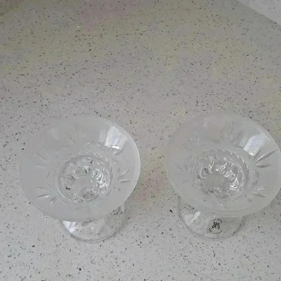 CANDLE tapers holder 24% led crystal made in France vintage CRISTAL D'AR… - Picture 3 of 5